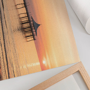 Plakat ścienny Pomost o zachodzie