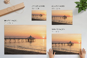 Plakat ścienny Pomost o zachodzie