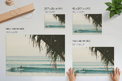 Plakat ścienny „Surfer na fali”