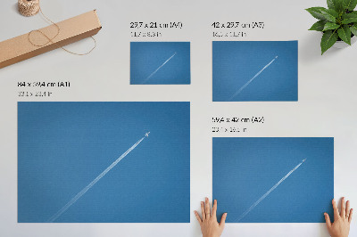 Plakat dekoracyjny z motywem lotniczego pejzażu
