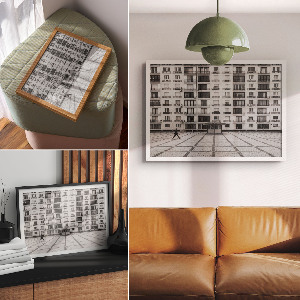 Plakat na ścianę Miejski widok