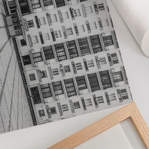 Plakat na ścianę Miejski widok