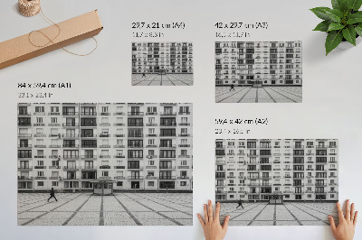 Plakat na ścianę z miejskim widokiem