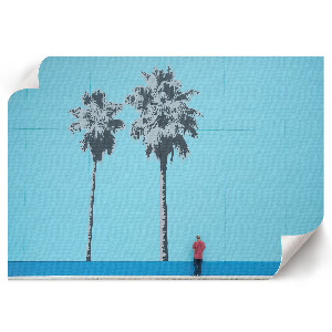 Plakat dekoracyjny Dwie palmy