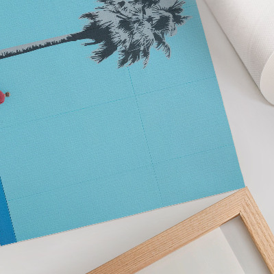 Plakat dekoracyjny z motywem dwóch palm