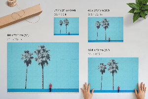 Plakat dekoracyjny Dwie palmy