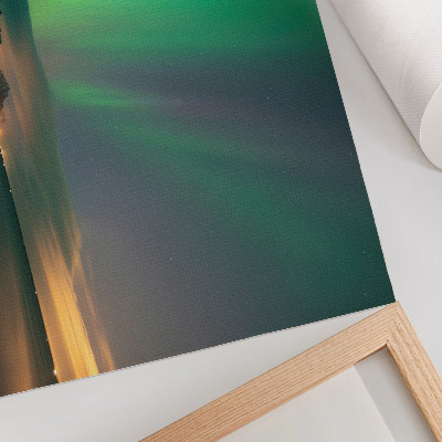 Plakat na ścianę z motywem zorzy polarnej