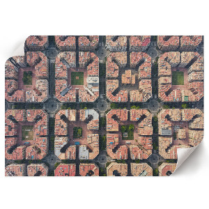 Plakat dekoracyjny przedstawiający nowoczesną architekturę