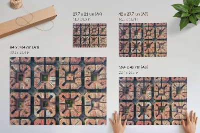 Plakat dekoracyjny przedstawiający nowoczesną architekturę