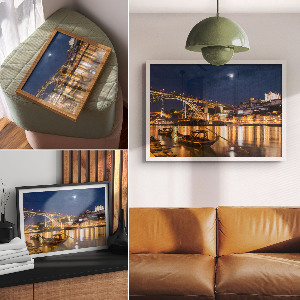 Plakat na płótnie Nocne miasto