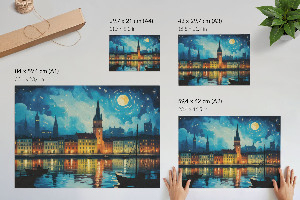 Plakat dekoracyjny Miejska noc