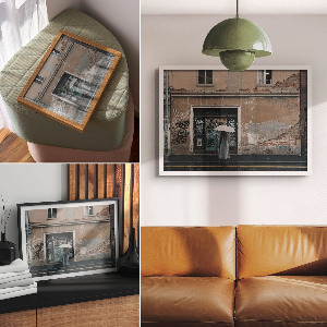 Plakat dekoracyjny Uliczna scena