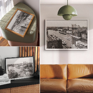 Plakat dekoracyjny Miejska przystań