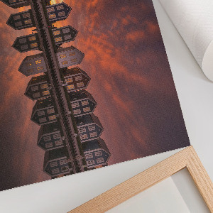 Plakat Zachód domki