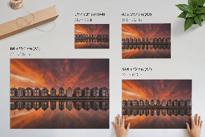 Plakat Zachód domki