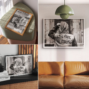 Plakat na ścianę Silny przekaz