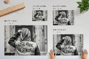 Plakat na ścianę Silny przekaz