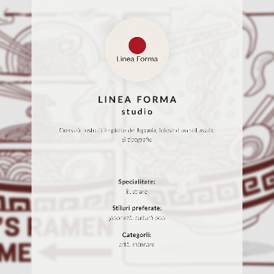 Plakat ścienny z ilustracją ramen