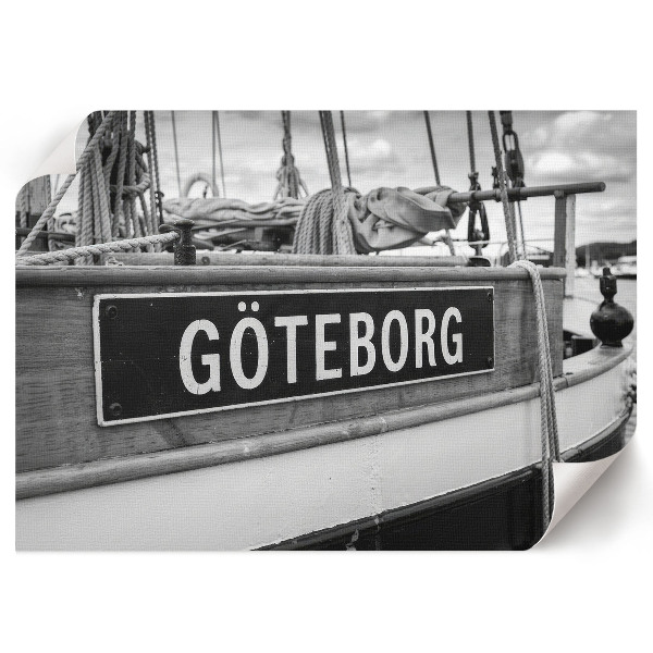 Plakat przedstawiający Łódź i Göteborg