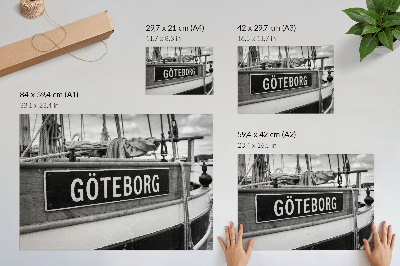 Plakat przedstawiający Łódź i Göteborg