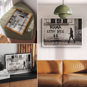 Plakat na płótnie Graffiti ulica