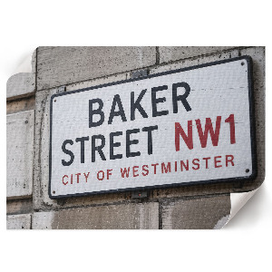 Plakat ścienny z motywem Baker Street w formie tablicy