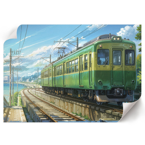 Plakat Zielony pociąg