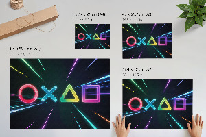 Plakat na płótnie Symbole gamera