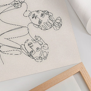 Plakat ścienny Kobiety lineart