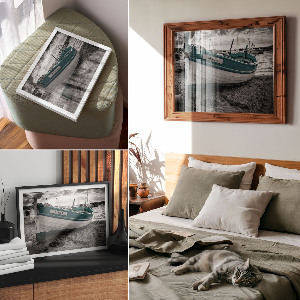 Plakat Łódź na plaży