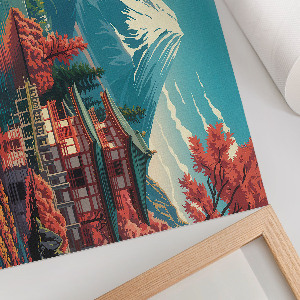 Plakat na płótnie Japoński pejzaż