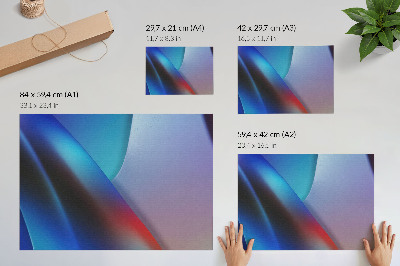Plakat ścienny z motywem kolorowej abstrakcji