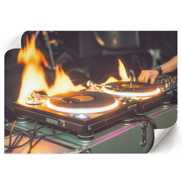 Plakat na ścianę Konsola w płomieniach