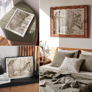 Plakat dekoracyjny Nosorożec