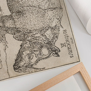 Plakat dekoracyjny Nosorożec