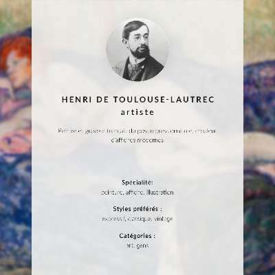Plakat ścienny „Le Photographe Sescau”