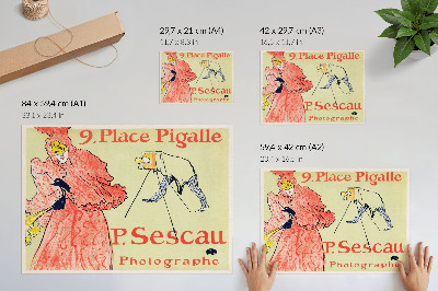 Plakat ścienny „Le Photographe Sescau”