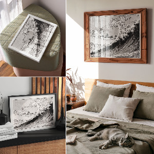 Plakat na płótnie Sto widoków Fuji