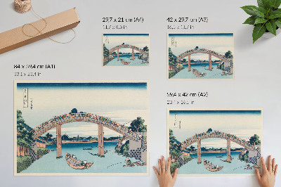 Plakat dekoracyjny z widokiem spod mostu