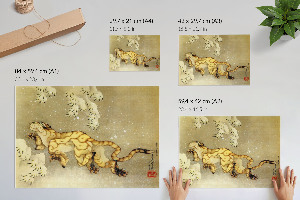 Plakat Tygrys na śniegu