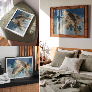 Plakat na ścianę Karp w wodorostach