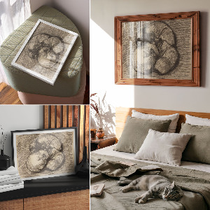 Plakat dekoracyjny Koty