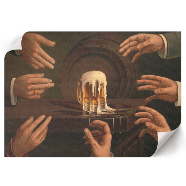 Plakat na ścianę Siedem męskich dłoni