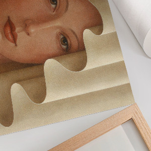 Plakat dekoracyjny Twarz za zasłoną