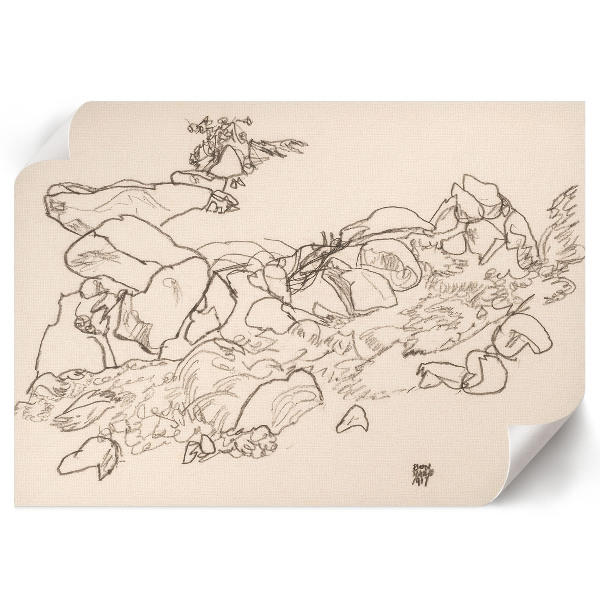 Plakat Górski strumień