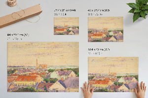 Plakat na płótnie Widok miasta