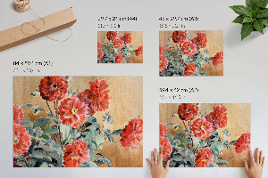 Plakat ścienny Dalie